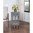 Coast2Coast Idalia 95443 Blue-Grey Traditional Octagonal Accent Table IMAGE 4