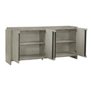  Coast2Coast Merino 95445 Grey Transitional Four Door Credenza IMAGE 4