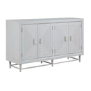  Coast2Coast Winborne 95452 Whitewash Transitional Four Door Credenza IMAGE 1