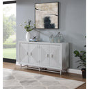  Coast2Coast Winborne 95452 Whitewash Transitional Four Door Credenza IMAGE 6