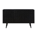  Coast2Coast Meeko 95453 Black Rub-Through Transitional Three Door Credenza IMAGE 2