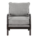  Coast2Coast Middlebury 95460 Dark Brown and Grey Transitional Accent Chair IMAGE 2