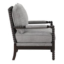  Coast2Coast Middlebury 95460 Dark Brown and Grey Transitional Accent Chair IMAGE 3