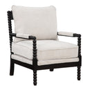  Coast2Coast Graphica 95461 Black and Cream Transitional Accent Chair IMAGE 1