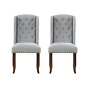  Coast2Coast Edmund 95465 Brown and Grey Traditional Accent Dining Chair - Set of Two IMAGE 2