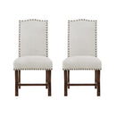  Coast2Coast Hamilton 95466 Brown and Oatmeal Traditional Accent Dining Chair - Set of Two IMAGE 2