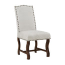  Coast2Coast Hamilton 95466 Brown and Oatmeal Traditional Accent Dining Chair - Set of Two IMAGE 4