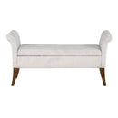  Coast2Coast Alahambra 95468 Brown and Cream Transitional Accent Storage Bench IMAGE 2