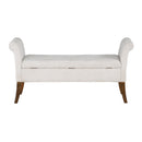  Coast2Coast Alahambra 95468 Brown and Cream Transitional Accent Storage Bench IMAGE 4