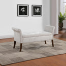  Coast2Coast Alahambra 95468 Brown and Cream Transitional Accent Storage Bench IMAGE 6