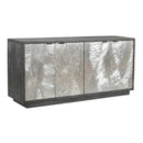  Coast2Coast Ersa 97520 Weathered Grey and Silver Transitional Four Door Credenza IMAGE 1