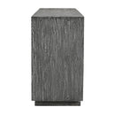 Coast2Coast Sculpter 97521 Greys and White Transitional Four Door Credenza IMAGE 3
