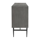  Coast2Coast Umbriel 97524 Grey and Black Transitional Four Door Credenza IMAGE 3