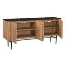  Coast2Coast Easton 97535 Farmhouse Four Door Credenza IMAGE 4
