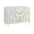  Coast2Coast Cloudfield 97560 Weathered White Coastal Two Door Cabinet IMAGE 1