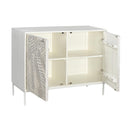  Coast2Coast Cloudfield 97560 Weathered White Coastal Two Door Cabinet IMAGE 4