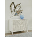  Coast2Coast Cloudfield 97560 Weathered White Coastal Two Door Cabinet IMAGE 6