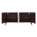  Coast2Coast Ganawick 97570 White Transitional Four Door Credenza IMAGE 4
