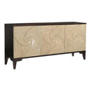  Coast2Coast Ogallala 97583 Distressed Brown and Tan Transitional Three Door Credenza IMAGE 1