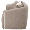  Coaster Furniture Townsend 504755 Chenille Upholstered Rolled Arm Loveseat - Latte IMAGE 4