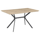  Coaster Furniture Edgecreek 108481 53-inch Composite Wood Dining Table - Light Brown IMAGE 1