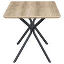  Coaster Furniture Edgecreek 108481 53-inch Composite Wood Dining Table - Light Brown IMAGE 4