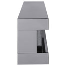  Coaster Furniture Vallerie 710021 71" TV Stand with Visual Flame Box - Grey Mirror IMAGE 6