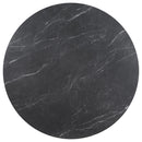  Coaster Furniture Camden 105780 Round 48-inch Faux Marble Top Dining Table - Black IMAGE 2