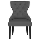  Coaster Furniture Baney 115562 Fabric Upholstered Dining Side Chair - Grey and Black IMAGE 2