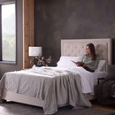  Malouf Classic Cotton MA02SQWHCS - Split Queen/White IMAGE 7