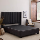  Malouf Thin Deck Upholstered Platform Bed Frame - Twin XL/Charcoal IMAGE 5