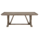  Coaster Furniture Cornelia 107441 Rectangular 82-inch Dining Table - Coastal Grey IMAGE 3