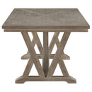  Coaster Furniture Cornelia 107441 Rectangular 82-inch Dining Table - Coastal Grey IMAGE 4