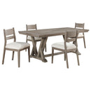  Coaster Furniture Cornelia 107441 Rectangular 82-inch Dining Table - Coastal Grey IMAGE 6