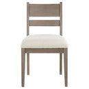  Coaster Furniture Cornelia 107442 Wood Dining Side Chair - Coastal Grey IMAGE 2