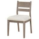  Coaster Furniture Cornelia 107442 Wood Dining Side Chair - Coastal Grey IMAGE 3