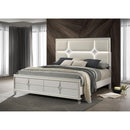  Coaster Furniture Olivia 224951Q Queen Panel Bed LED Headboard - Pearl White IMAGE 6