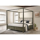  Coaster Furniture Gran Park 224931Q Queen Canopy Bed - Dark Cocoa IMAGE 6