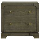  Coaster Furniture Gran Park 224932 2-Drawer Nightstand Bedside Table - Dark Cocoa IMAGE 3