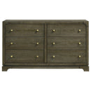  Coaster Furniture Gran Park 224933 6-Drawer Dresser Cabinet - Dark Cocoa IMAGE 3