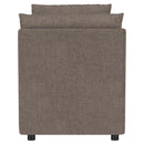  Coaster Furniture Robin 910280 Upholstered Accent Bench with Armrests - Brown IMAGE 4