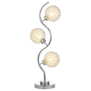 Coaster Furniture Amberley 920232 33-inch 3-light Curvy Metal Table Lamp - Silver IMAGE 2