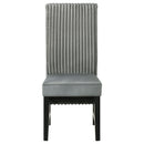  Coaster Furniture Barrand 106389 Upholstered Dining Side Chair - Grey IMAGE 3