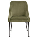  Coaster Furniture Mayette 107772 Upholstered Dining Side Chair - Olive IMAGE 2