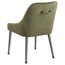  Coaster Furniture Mayette 107772 Upholstered Dining Side Chair - Olive IMAGE 5