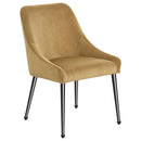  Coaster Furniture Mayette 107782 Upholstered Dining Side Chair - Cognac IMAGE 1