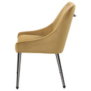  Coaster Furniture Mayette 107782 Upholstered Dining Side Chair - Cognac IMAGE 4