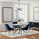  Coaster Furniture Mayette 107792 Upholstered Dining Side Chair - Blue IMAGE 8