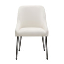  Coaster Furniture Mayette 107802 Upholstered Dining Side Chair - Ivory IMAGE 2