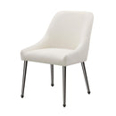  Coaster Furniture Mayette 107802 Upholstered Dining Side Chair - Ivory IMAGE 3